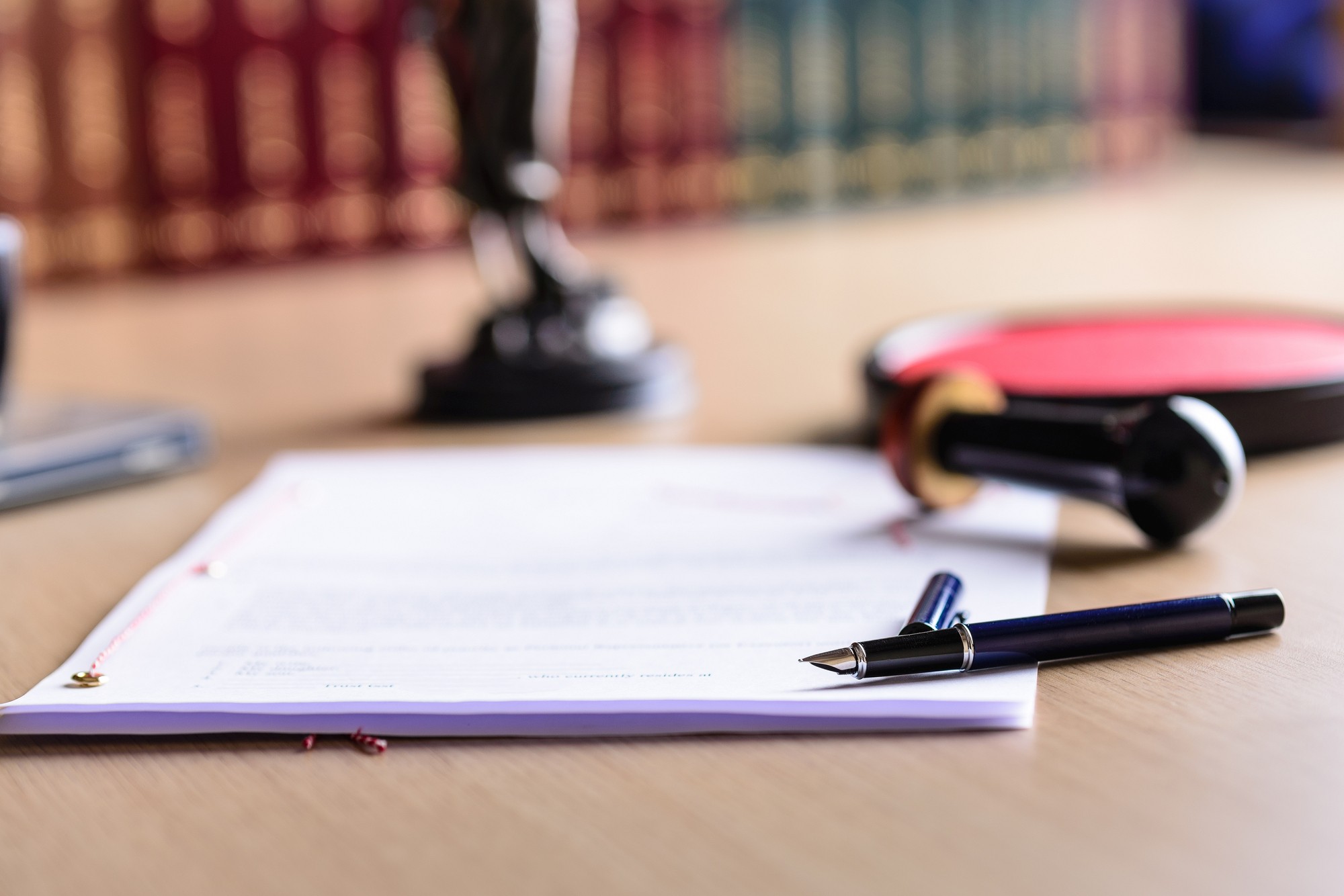 Contract Waiting For A Notary Public Sign-On Desk